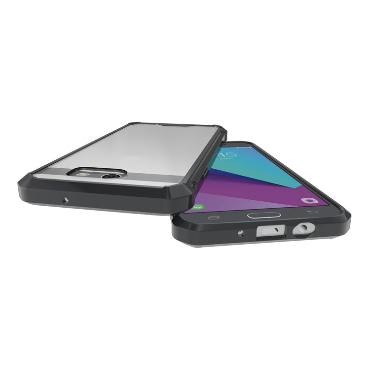 For Galaxy J7 (2017) / J730 (US Version) Shockproof Acrylic + TPU Transparent Armor Protective Case