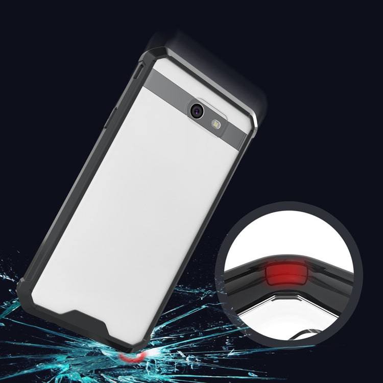 For Galaxy J7 (2017) / J730 (US Version) Shockproof Acrylic + TPU Transparent Armor Protective Case
