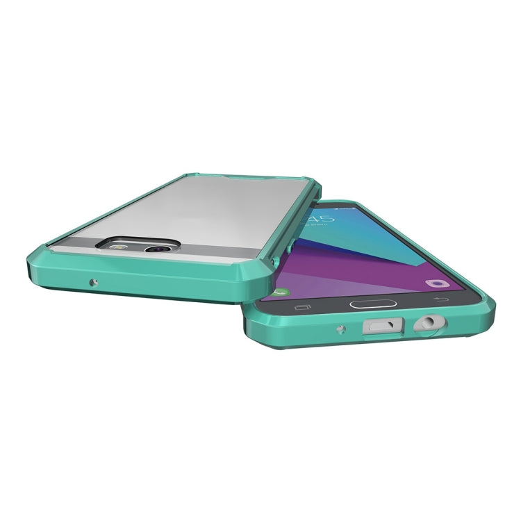 For Galaxy J7 (2017) / J730 (US Version) Shockproof Acrylic + TPU Transparent Armor Protective Case