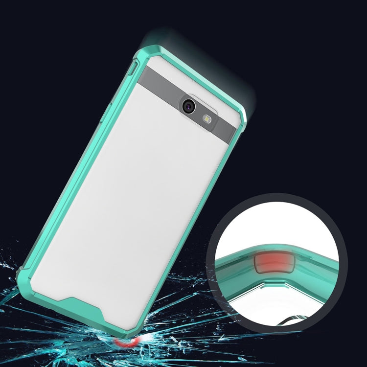 For Galaxy J7 (2017) / J730 (US Version) Shockproof Acrylic + TPU Transparent Armor Protective Case