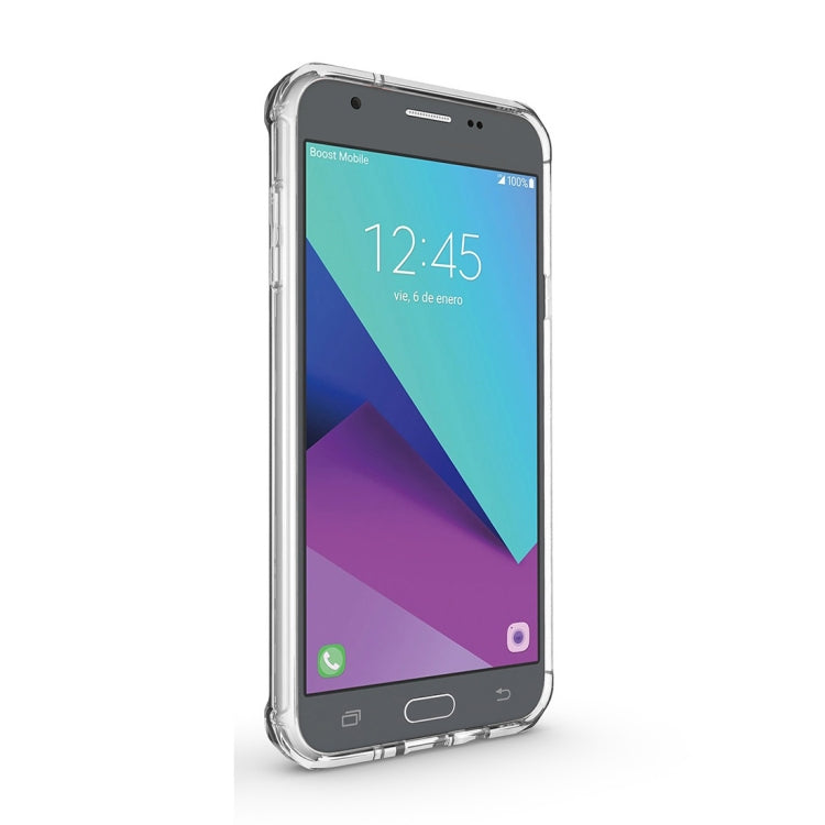 For Galaxy J7 (2017) / J730 (US Version) Shockproof Acrylic + TPU Transparent Armor Protective Case