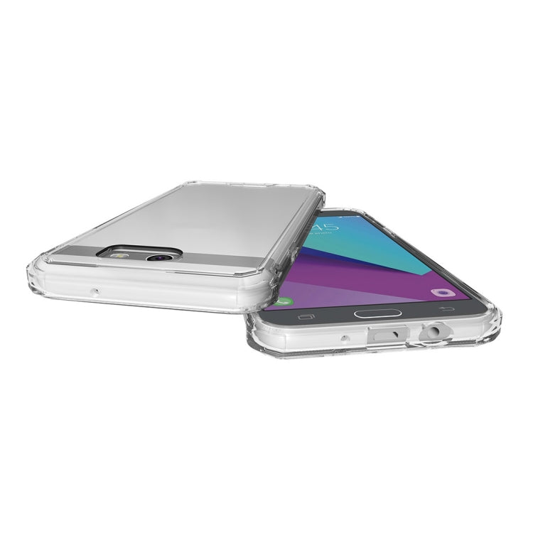 For Galaxy J7 (2017) / J730 (US Version) Shockproof Acrylic + TPU Transparent Armor Protective Case