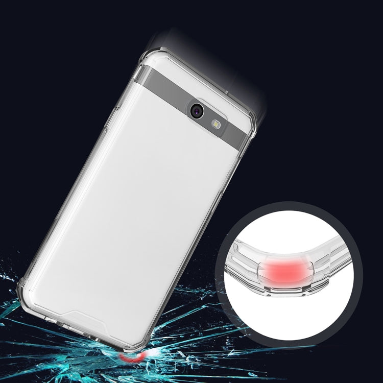 For Galaxy J7 (2017) / J730 (US Version) Shockproof Acrylic + TPU Transparent Armor Protective Case