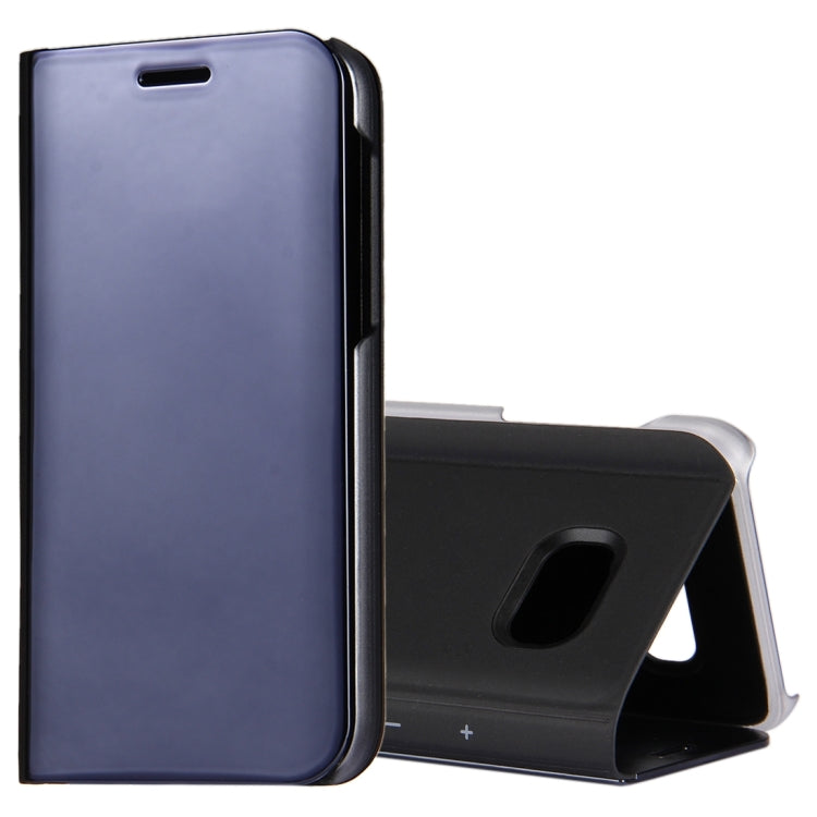 For Galaxy A3 (2017) / A320 Electroplating Mirror Horizontal Flip Leather Case with Holder