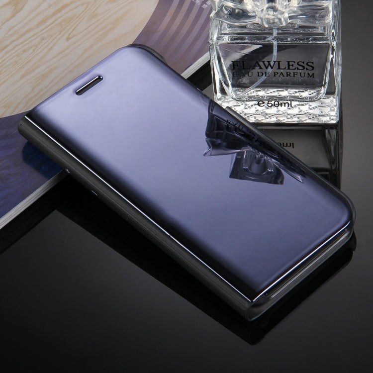 For Galaxy A3 (2017) / A320 Electroplating Mirror Horizontal Flip Leather Case with Holder