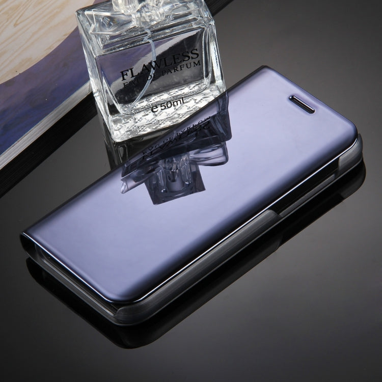 For Galaxy A3 (2017) / A320 Electroplating Mirror Horizontal Flip Leather Case with Holder