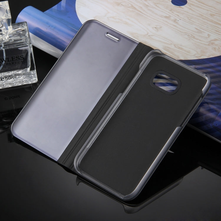 For Galaxy A3 (2017) / A320 Electroplating Mirror Horizontal Flip Leather Case with Holder