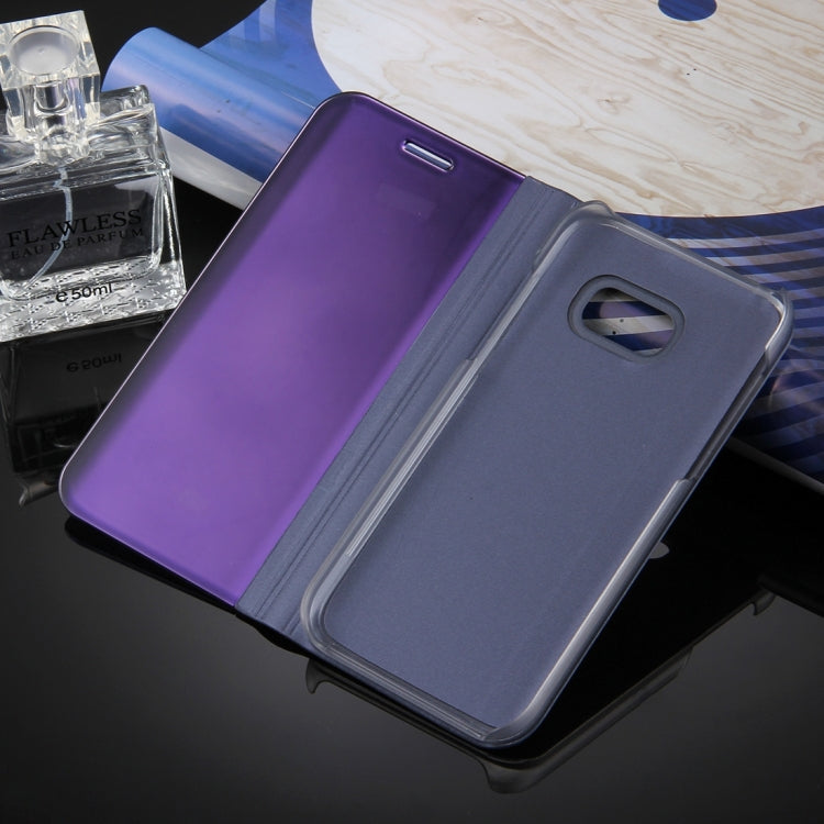 For Galaxy A3 (2017) / A320 Electroplating Mirror Horizontal Flip Leather Case with Holder