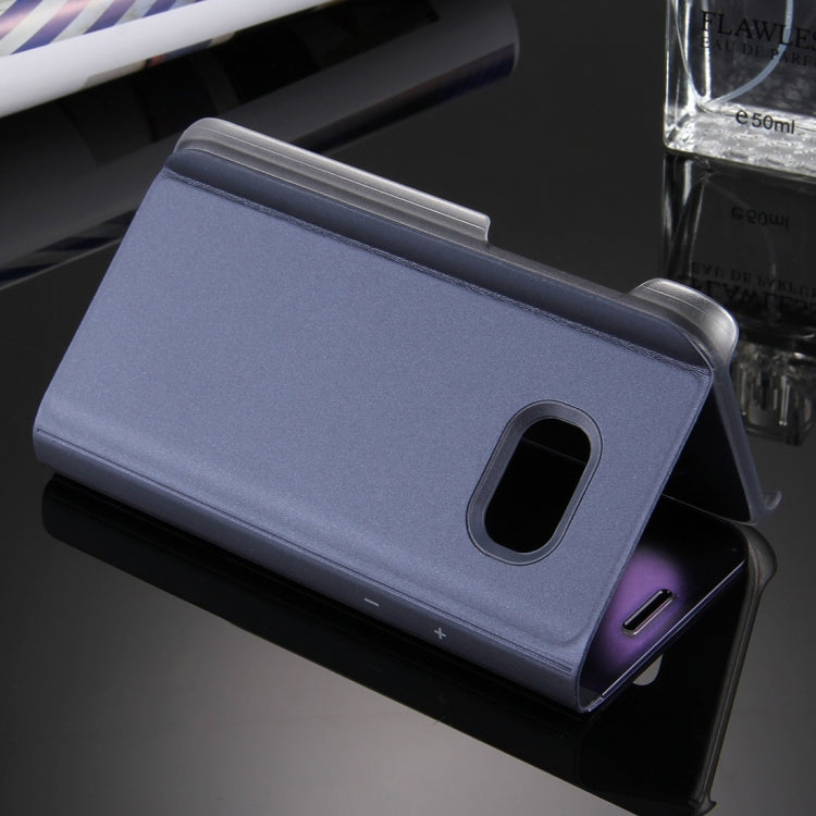For Galaxy A3 (2017) / A320 Electroplating Mirror Horizontal Flip Leather Case with Holder