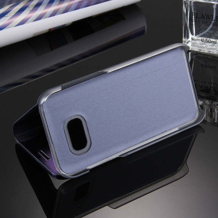 For Galaxy A3 (2017) / A320 Electroplating Mirror Horizontal Flip Leather Case with Holder