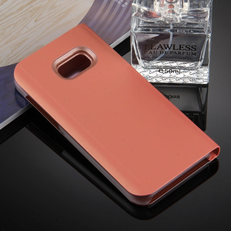 For Galaxy A3 (2017) / A320 Electroplating Mirror Horizontal Flip Leather Case with Holder