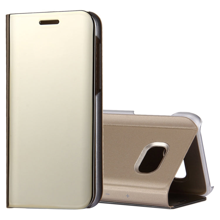 For Galaxy A5 (2017) / A520 Electroplating Mirror Horizontal Flip Leather Case with Holder
