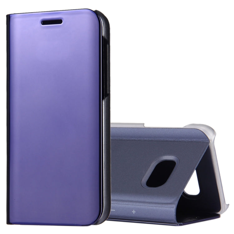 For Galaxy A5 (2017) / A520 Electroplating Mirror Horizontal Flip Leather Case with Holder