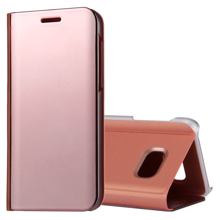 For Galaxy A5 (2017) / A520 Electroplating Mirror Horizontal Flip Leather Case with Holder