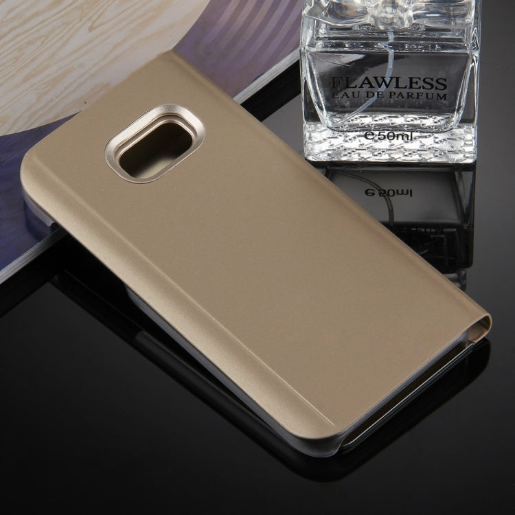 For Galaxy A7 (2017) / A720 Electroplating Mirror Horizontal Flip Leather Case with Holder