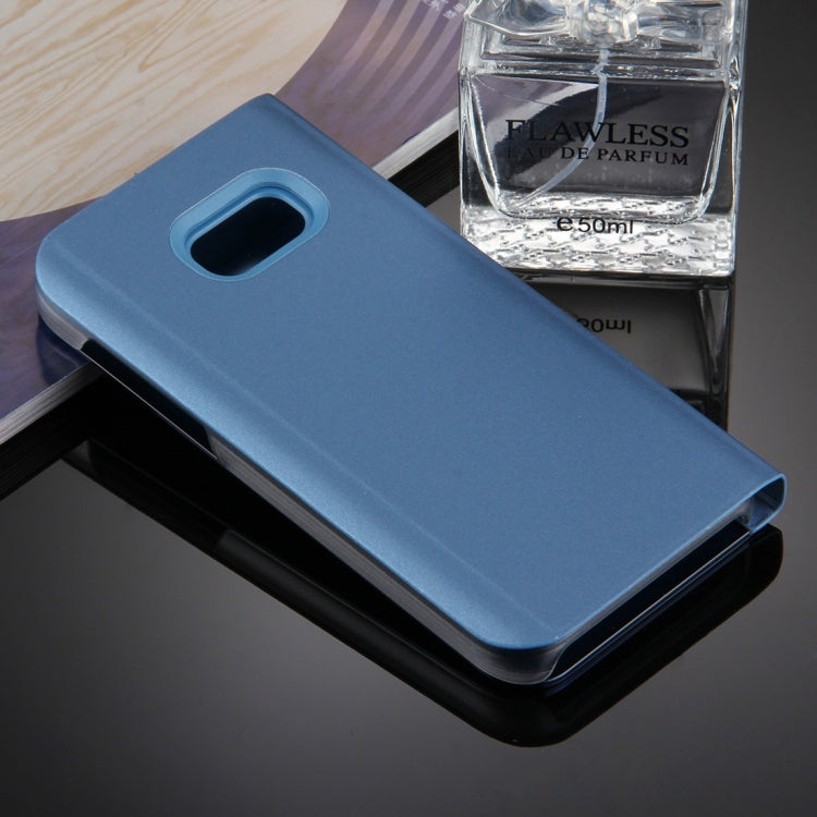 For Galaxy A7 (2017) / A720 Electroplating Mirror Horizontal Flip Leather Case with Holder