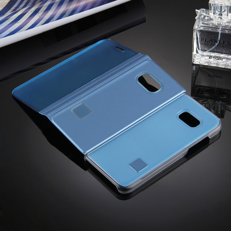 For Galaxy A7 (2017) / A720 Electroplating Mirror Horizontal Flip Leather Case with Holder