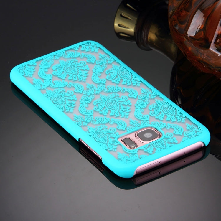 For Galaxy S7 / G930 Retro Palace Embossed Flowers Pattern Protective Hard Case