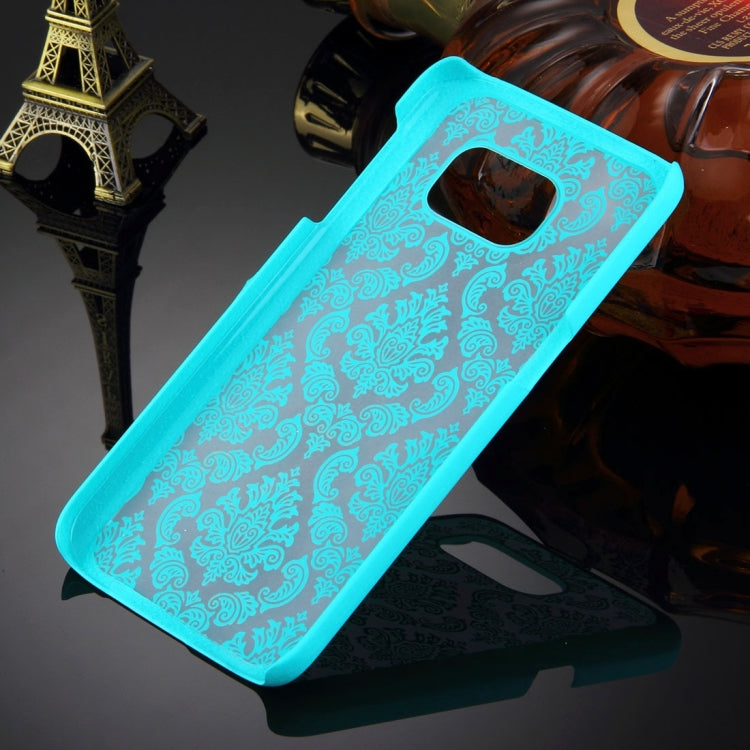 For Galaxy S7 / G930 Retro Palace Embossed Flowers Pattern Protective Hard Case