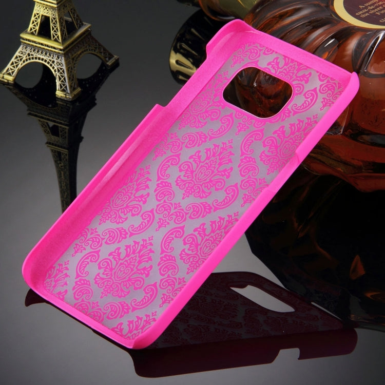 For Galaxy S7 / G930 Retro Palace Embossed Flowers Pattern Protective Hard Case