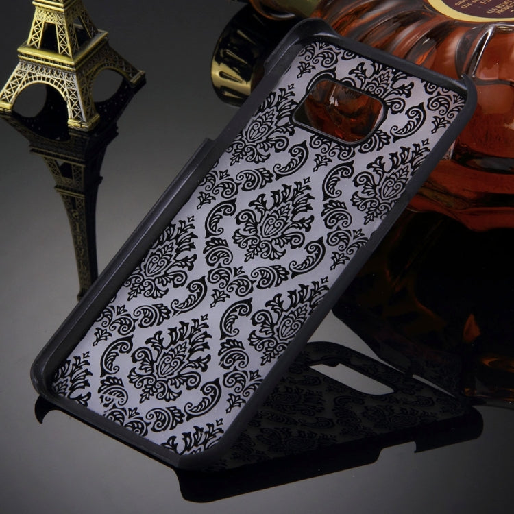 For Galaxy S7 Edge / G935 Retro Palace Embossed Flowers Pattern Protective Hard Case