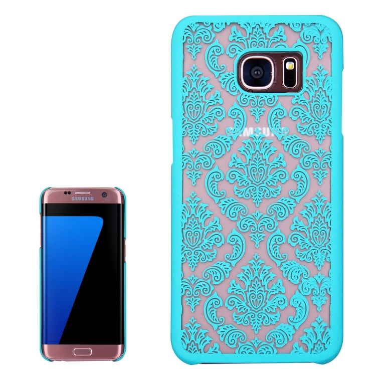 For Galaxy S7 Edge / G935 Retro Palace Embossed Flowers Pattern Protective Hard Case