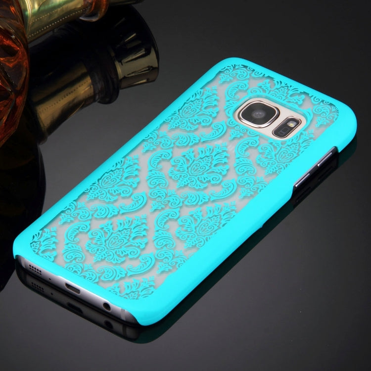 For Galaxy S7 Edge / G935 Retro Palace Embossed Flowers Pattern Protective Hard Case