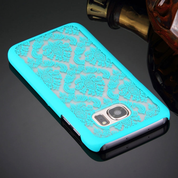 For Galaxy S7 Edge / G935 Retro Palace Embossed Flowers Pattern Protective Hard Case