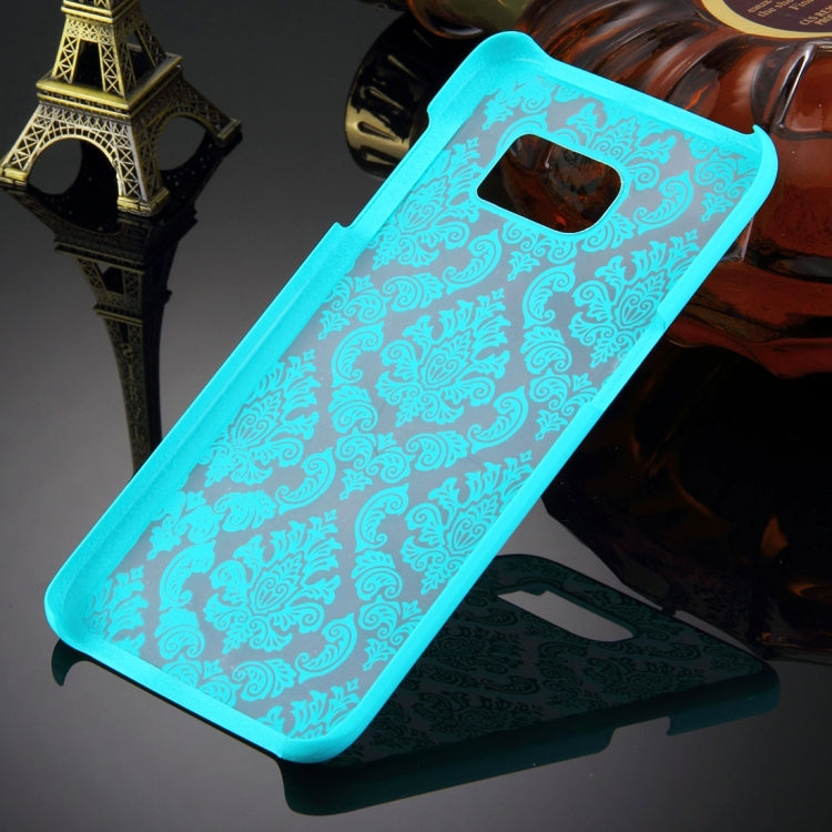 For Galaxy S7 Edge / G935 Retro Palace Embossed Flowers Pattern Protective Hard Case