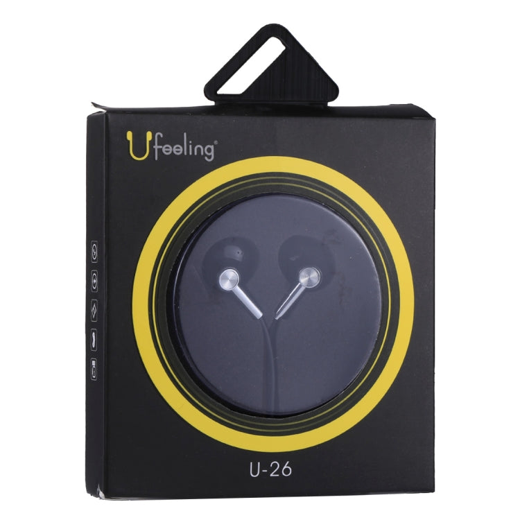 U-26 1.2m Bass Stereo Sound In-ear Wire Control Earphone with Mic, For iPhone, iPad, Galaxy, Huawei, Xiaomi, LG, HTC and Other Smartphones