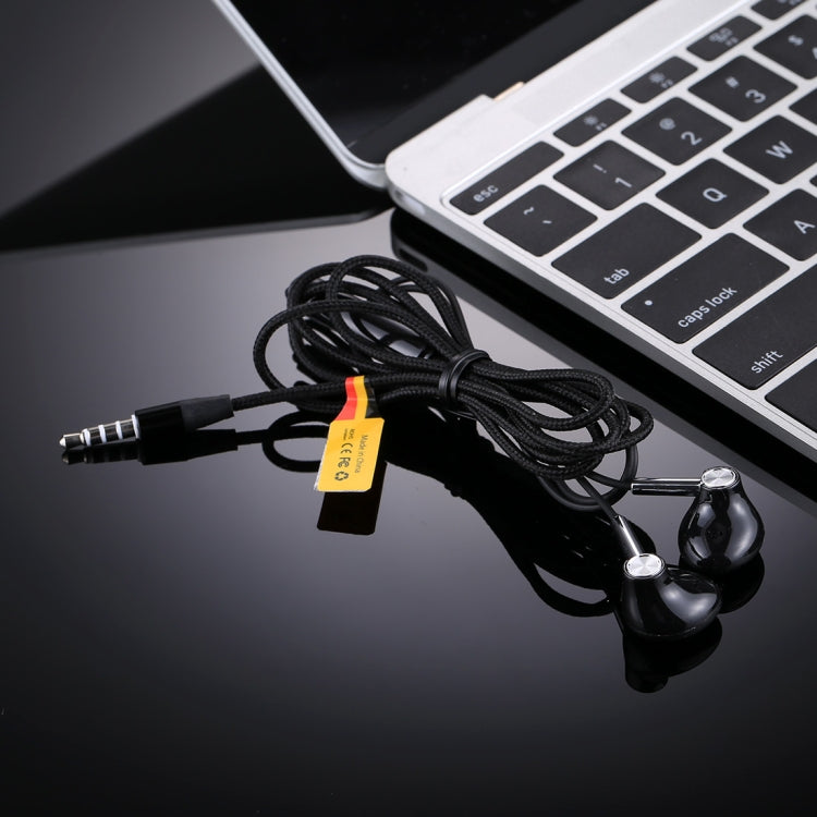 U-26 1.2m Bass Stereo Sound In-ear Wire Control Earphone with Mic, For iPhone, iPad, Galaxy, Huawei, Xiaomi, LG, HTC and Other Smartphones