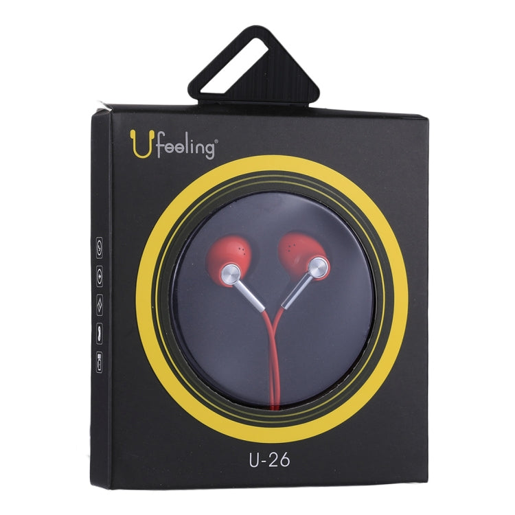 U-26 1.2m Bass Stereo Sound In-ear Wire Control Earphone with Mic, For iPhone, iPad, Galaxy, Huawei, Xiaomi, LG, HTC and Other Smartphones