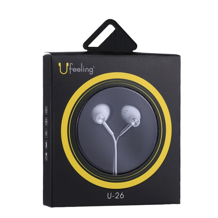 U-26 1.2m Bass Stereo Sound In-ear Wire Control Earphone with Mic, For iPhone, iPad, Galaxy, Huawei, Xiaomi, LG, HTC and Other Smartphones
