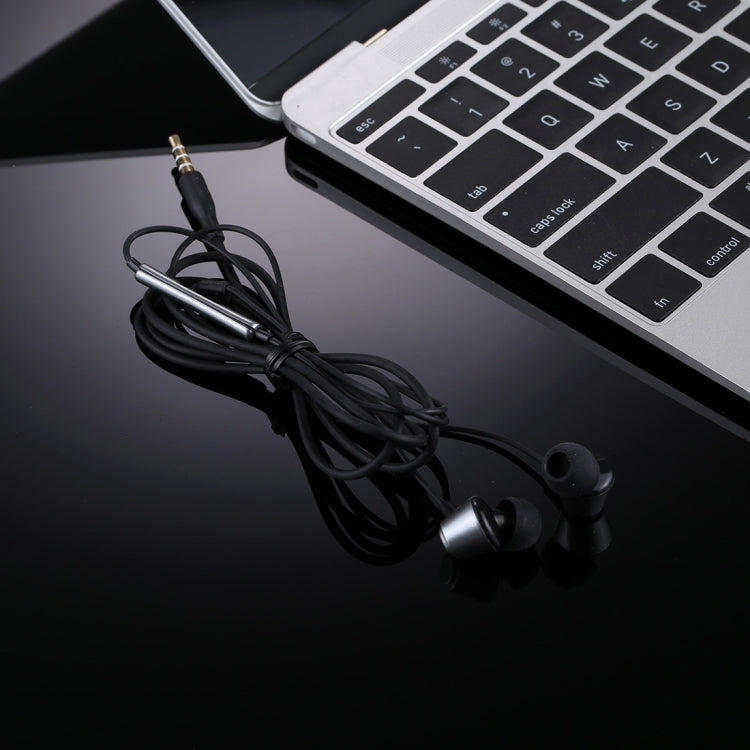 U-18 1.2m Bass Stereo Sound In-ear Wire Control Earphone, For iPhone, iPad, Galaxy, Huawei, Xiaomi, LG, HTC and Other Smartphones(Silver)
