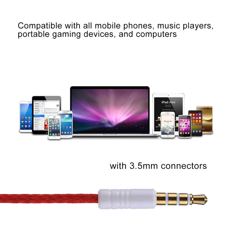 U-20 1.2m Bass Stereo Sound In-ear Wire Control Earphone with Mic, For iPhone, iPad, Galaxy, Huawei, Xiaomi, LG, HTC and Other Smartphones