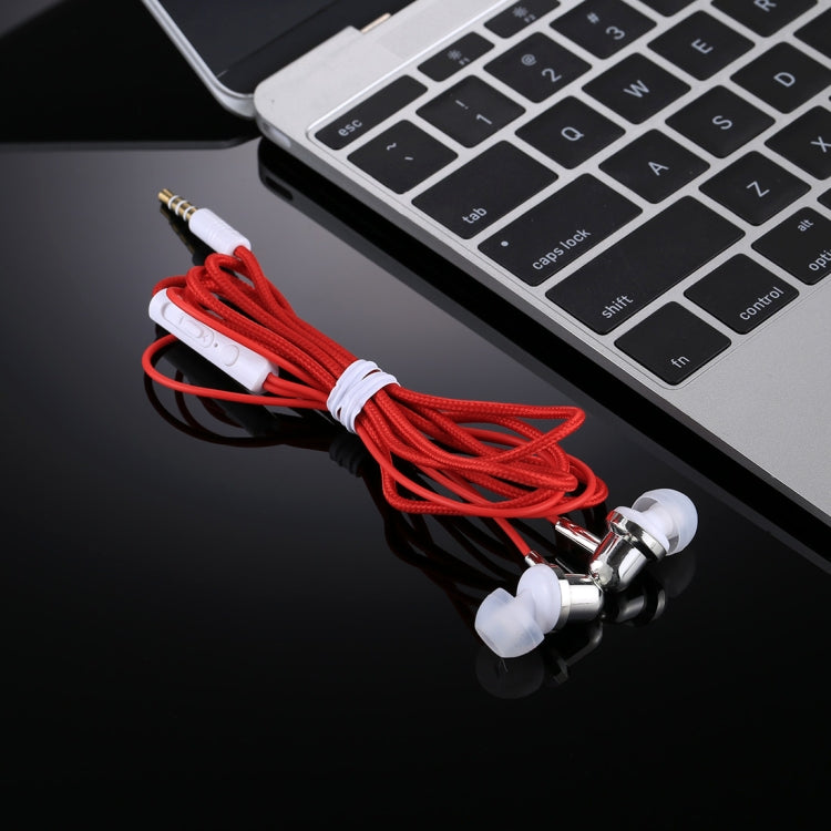 U-20 1.2m Bass Stereo Sound In-ear Wire Control Earphone with Mic, For iPhone, iPad, Galaxy, Huawei, Xiaomi, LG, HTC and Other Smartphones