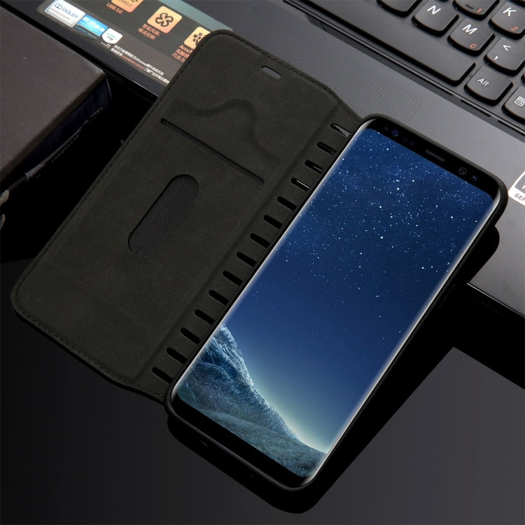For Galaxy S8 + / G955 PU Retro Texture with Absorption Horizontal Flip Leather Case with Holder & Card Slots