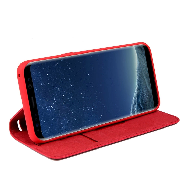For Galaxy S8 + / G955 PU Retro Texture with Absorption Horizontal Flip Leather Case with Holder & Card Slots