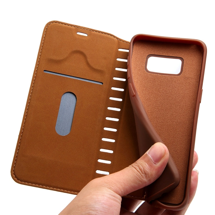 For Galaxy S8 + / G955 PU Retro Texture with Absorption Horizontal Flip Leather Case with Holder & Card Slots