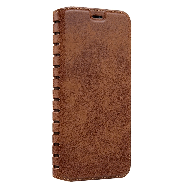 For Galaxy S8 + / G955 PU Retro Texture with Absorption Horizontal Flip Leather Case with Holder & Card Slots