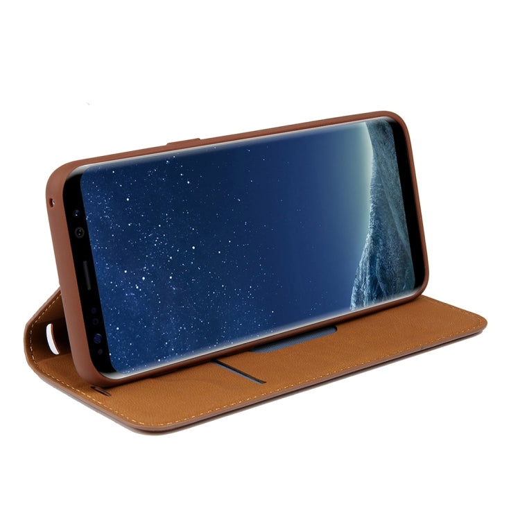 For Galaxy S8 + / G955 PU Retro Texture with Absorption Horizontal Flip Leather Case with Holder & Card Slots