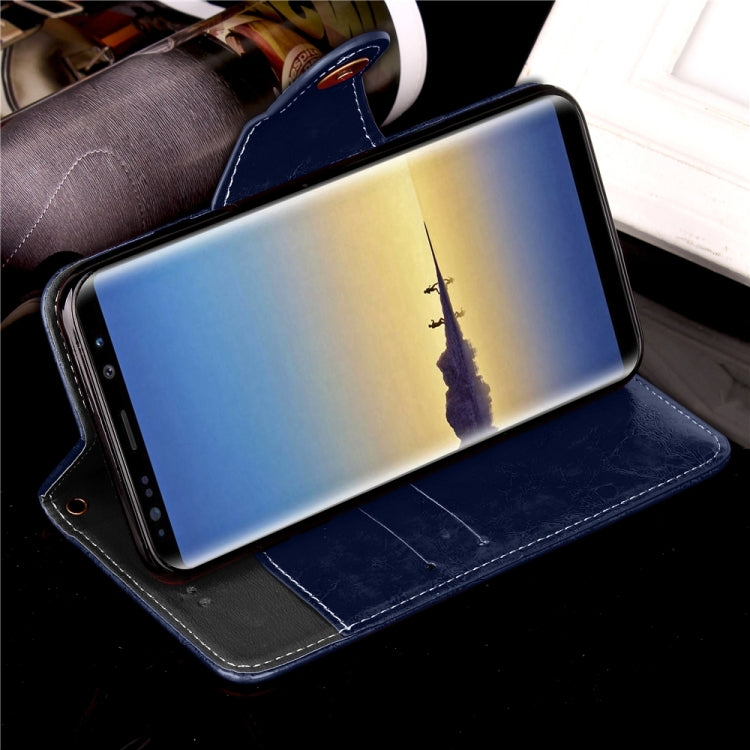 For Galaxy Note 8 Retro Crazy Horse Texture Wax Fake Leather Horizontal Flip Leather Case with Holder & Card Slots & Wallet & Lanyard