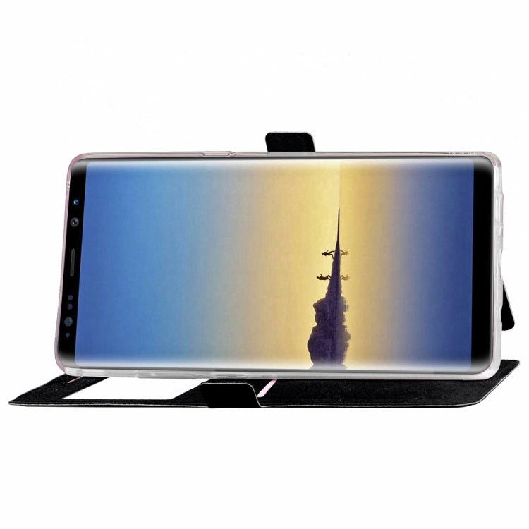 For Galaxy Note 8 Argyles Texture Horizontal Flip Leather Case with Holder & Card Slots & Call Display ID