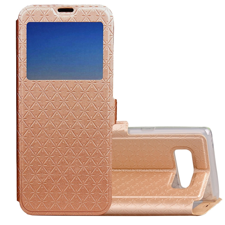 For Galaxy Note 8 Argyles Texture Horizontal Flip Leather Case with Holder & Card Slots & Call Display ID