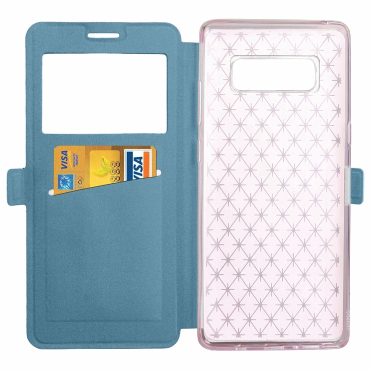 For Galaxy Note 8 Argyles Texture Horizontal Flip Leather Case with Holder & Card Slots & Call Display ID