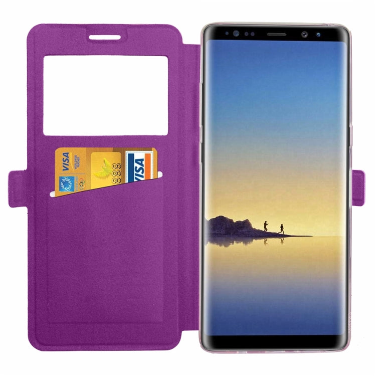 For Galaxy Note 8 Argyles Texture Horizontal Flip Leather Case with Holder & Card Slots & Call Display ID