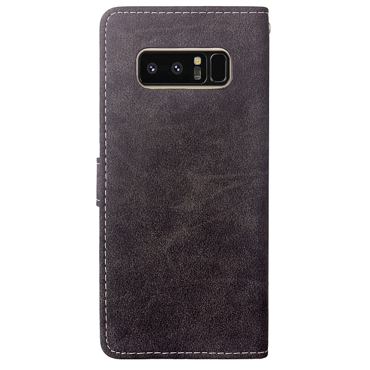 For Galaxy Note 8 Matte Leather Horizontal Flip Leather Case with Holder & Card Slots & Wallet & Photo Frame