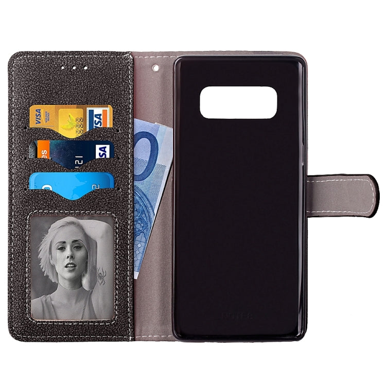 For Galaxy Note 8 Matte Leather Horizontal Flip Leather Case with Holder & Card Slots & Wallet & Photo Frame