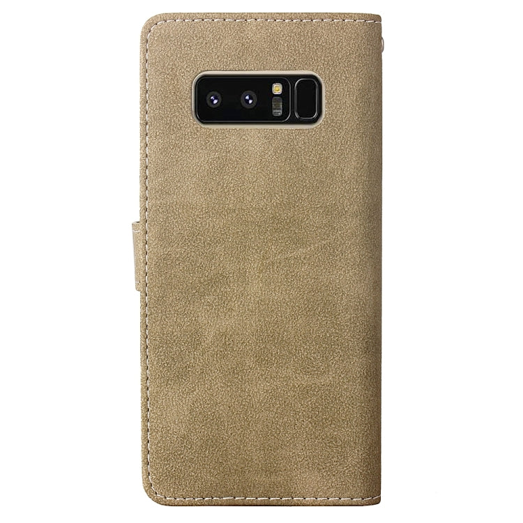 For Galaxy Note 8 Matte Leather Horizontal Flip Leather Case with Holder & Card Slots & Wallet & Photo Frame