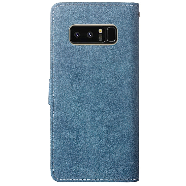 For Galaxy Note 8 Matte Leather Horizontal Flip Leather Case with Holder & Card Slots & Wallet & Photo Frame